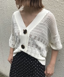 Heather | ガラアミ＊サマーニットカーディガン　794795(カーディガン/ボレロ)