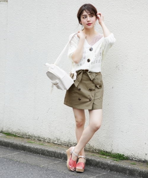 Heather(ヘザー)の「ガラアミサマーニットカーディガン 794795(カーディガン/ボレロ・レディース・ホワイト/パープル/ネイビー/ベージュ/ベージュ系その他・FREE)」の11枚目の写真