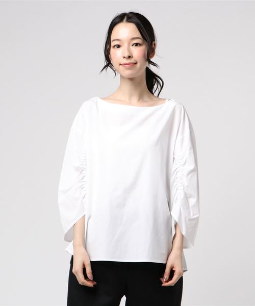 RIVE DROITE（リヴドロワ）の「ギャザー袖ブラウス（シャツ/ブラウス・レディース・オフホワイト/レッド/ブラック・FREE）」の11枚目の写真