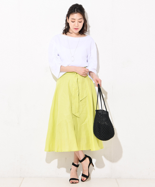 RIVE DROITE（リヴドロワ）の「ギャザー袖ブラウス（シャツ/ブラウス・レディース・オフホワイト/レッド/ブラック・FREE）」の9枚目の写真