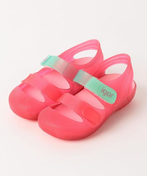 igor（イゴール）の「igor（イゴール）BONDI サンダル 14cm-16cm②（サンダル・キッズ・ピンク/ロイヤルブルー・16cm/14cm/15cm）」の2枚目の写真