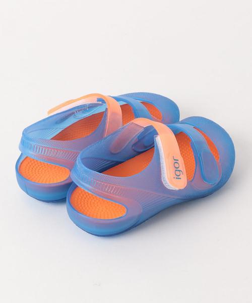 igor（イゴール）の「igor（イゴール）BONDI サンダル 14cm-16cm②（サンダル・キッズ・ピンク/ロイヤルブルー・16cm/14cm/15cm）」の5枚目の写真