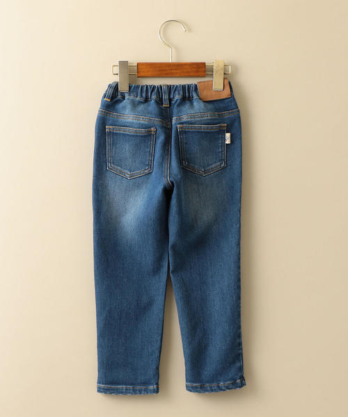 green label relaxing（グリーンレーベルリラクシング）の「ドビーデニム テ-パードパンツ フルレングス（デニムパンツ・キッズ・コバルトブルー/ネイビー・135/125/95/105/115）」の12枚目の写真