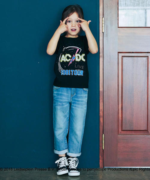 green label relaxing（グリーンレーベルリラクシング）の「ドビーデニム テ-パードパンツ フルレングス（デニムパンツ・キッズ・コバルトブルー/ネイビー・135/125/95/105/115）」の15枚目の写真