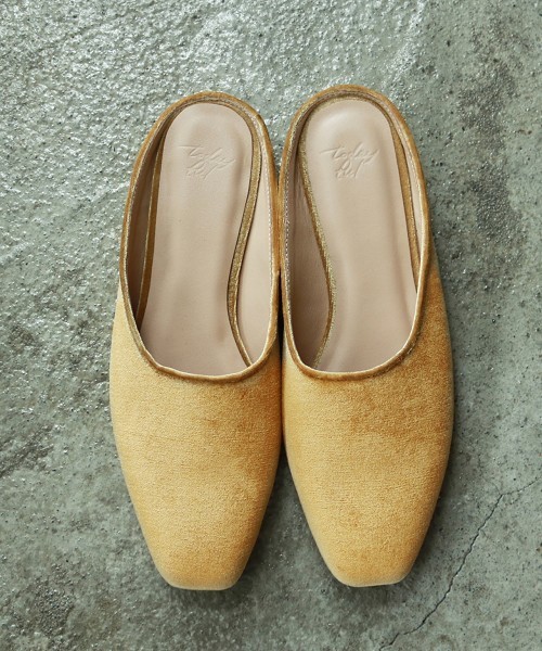 todayful フラットシューズ　ベロア38サイズ　美品 TODAYFUL（トゥデイフル）の「ベロアフラットシューズ（バレエ