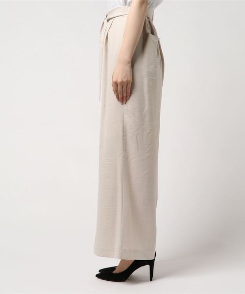 archives（アルシーヴ）の「リネン風ワイドパンツ（その他パンツ・レディース・ブラック/ベージュ/モカ・MEDIUM）」の4枚目の写真