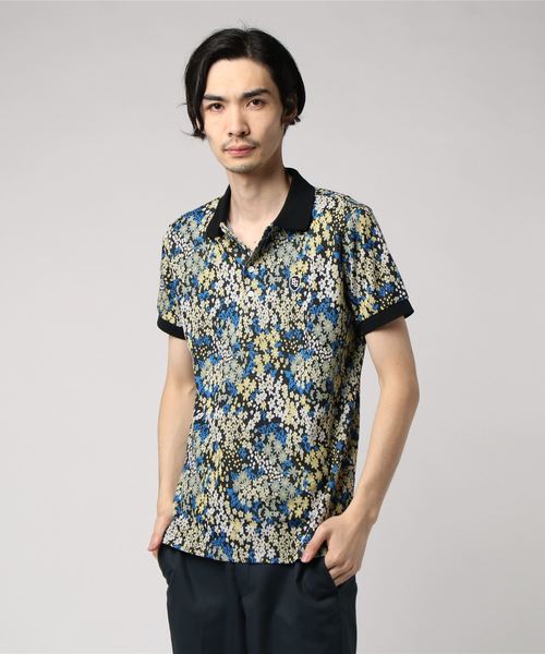 Pearly Gates パーリーゲイツ の Pearly Gates 花柄ジャガードシルケットポロシャツ ポロシャツ Wear