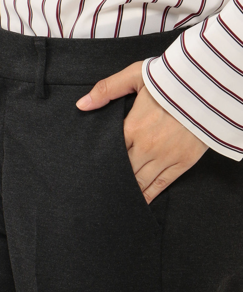 A/C DESIGN BY ALPHA CUBIC（エーシーデザインバイアルファキュービック）の「キャリーマンポンチテーパードパンツ（その他パンツ・レディース・チャコールグレー/ブラック・70/61/64/67）」の8枚目の写真