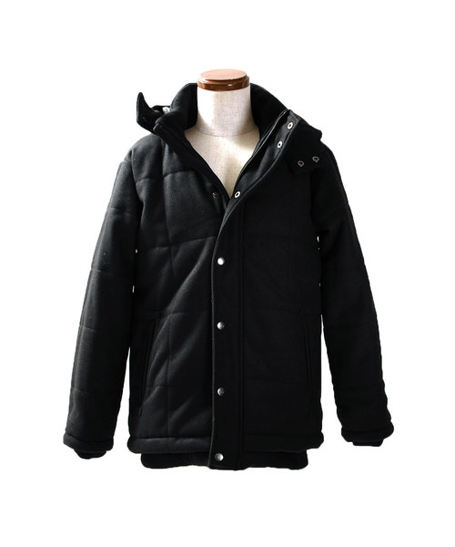 MinoriTY（マイノリティ）の「中綿ジャケット/メルトン中綿ブルゾン（ダウンジャケット/コート・メンズ・ブラック/ネイビー/グレー/レッド/サックスブルー/インディゴブルー/キャメル・S/M/L/XL）」の18枚目の写真