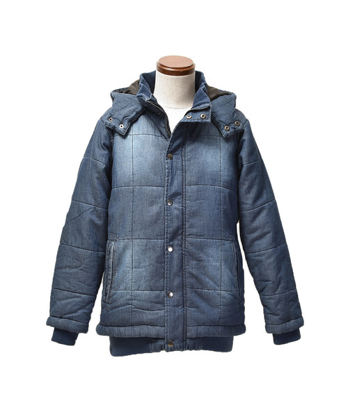 MinoriTY（マイノリティ）の「中綿ジャケット/メルトン中綿ブルゾン（ダウンジャケット/コート・メンズ・ブラック/ネイビー/グレー/レッド/サックスブルー/インディゴブルー/キャメル・S/M/L/XL）」の15枚目の写真