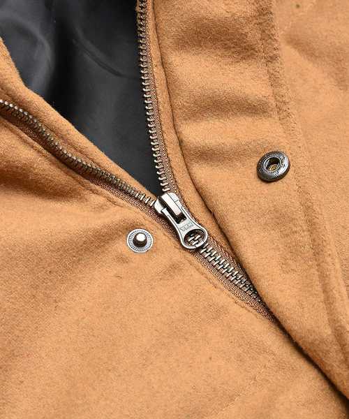 MinoriTY（マイノリティ）の「中綿ジャケット/メルトン中綿ブルゾン（ダウンジャケット/コート・メンズ・ブラック/ネイビー/グレー/レッド/サックスブルー/インディゴブルー/キャメル・S/M/L/XL）」の13枚目の写真