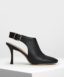 ワイドストラップ スリングバッグヒール / Wide Strap Slingback Heels