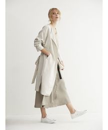 Editt by YECCA VECCA | P.麻混ガウンジャケット(ノーカラージャケット)