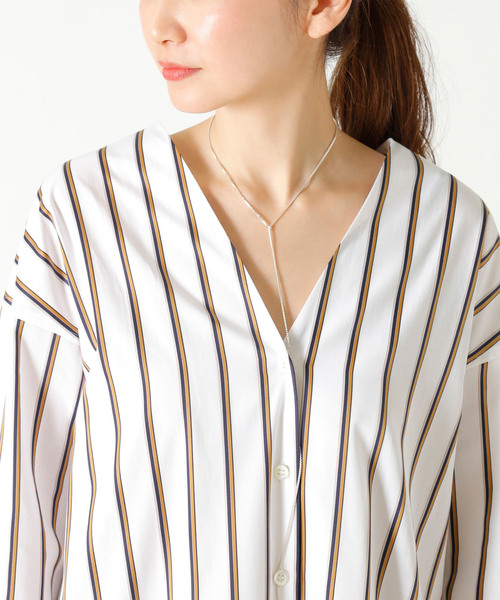 美品✨プルミエアロンディスモン SOMELOS ストライプシャツ 1er Arrondissement(プルミエ アロンディスモン)｜ストライプ