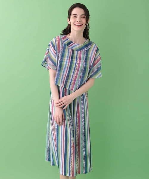 Jocomomola ホコモモラ の チェックレイヤードワンピース ワンピース Wear