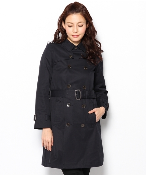 Ray BEAMS（レイビームス）の「○Ray BEAMS / コットン トレンチコート（トレンチコート・レディース・ブラウン系その他/ネイビー・0/1）」の16枚目の写真