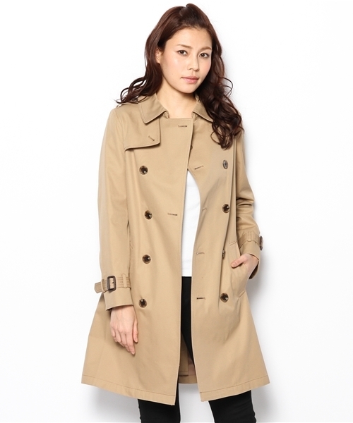 Ray BEAMS（レイビームス）の「○Ray BEAMS / コットン トレンチコート（トレンチコート・レディース・ブラウン系その他/ネイビー・0/1）」の6枚目の写真