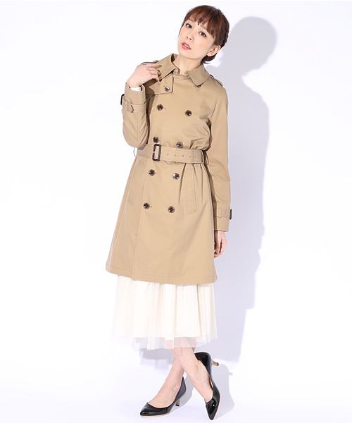 Ray BEAMS（レイビームス）の「○Ray BEAMS / コットン トレンチコート（トレンチコート・レディース・ブラウン系その他/ネイビー・0/1）」の21枚目の写真