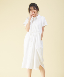 qualite | ラウンドカットシャツワンピース(ワンピース)