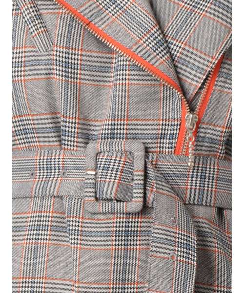 jouetie(ジュエティ)の「ハーフスリーブライダースワンピース(ワンピース・レディース・その他1/その他2/ベージュ/ブラック/オレンジ・MEDIUM)」の20枚目の写真