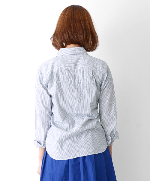 URBAN RESEARCH DOORS WOMENS（アーバンリサーチ ドアーズ ウィメンズ）の「DOORS　コットンシャツ（シャツ/ブラウス・レディース・ホワイト/ブラック系その他/ピンク系その他/ストライプ・ONE SIZE）」の16枚目の写真