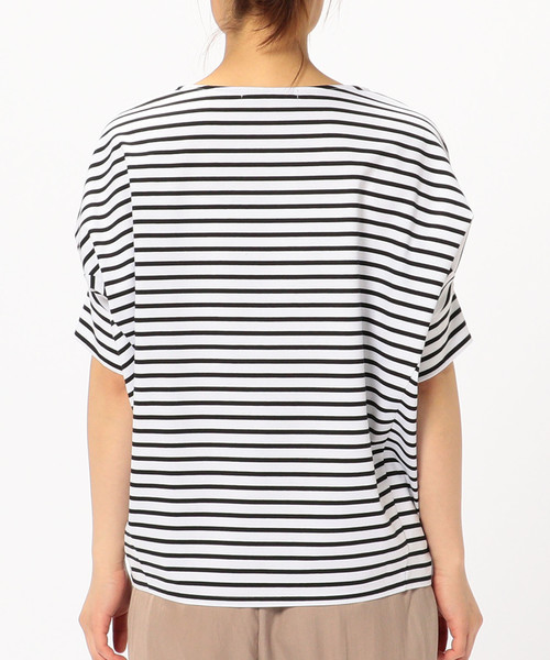 Liesse（リエス）の「ボリュームスリーブカットソー（Tシャツ/カットソー・レディース・オフホワイト/オリーブ/ホワイト×ブラック・FREE）」の10枚目の写真