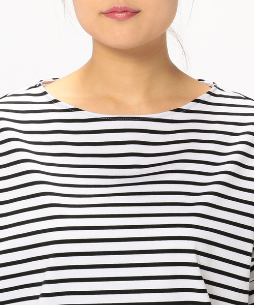 Liesse（リエス）の「ボリュームスリーブカットソー（Tシャツ/カットソー・レディース・オフホワイト/オリーブ/ホワイト×ブラック・FREE）」の9枚目の写真