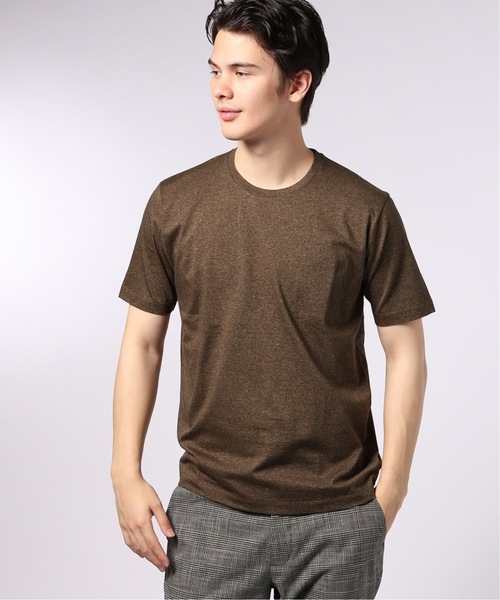 EDIFICE（エディフィス）の「シルケットテンジク クルーネック Tシャツ（Tシャツ/カットソー・メンズ・ホワイト/ブラック/ブラウン系その他/ブルー系その他・SMALL/MEDIUM/LARGE/X-LARGE）」の3枚目の写真