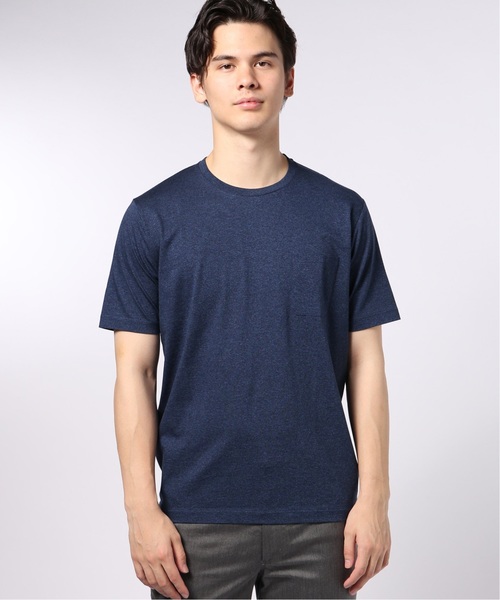 EDIFICE（エディフィス）の「シルケットテンジク クルーネック Tシャツ（Tシャツ/カットソー・メンズ・ホワイト/ブラック/ブラウン系その他/ブルー系その他・SMALL/MEDIUM/LARGE/X-LARGE）」の7枚目の写真