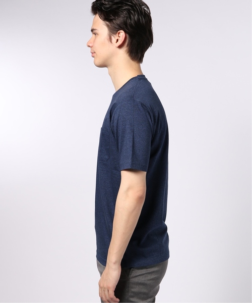 EDIFICE（エディフィス）の「シルケットテンジク クルーネック Tシャツ（Tシャツ/カットソー・メンズ・ホワイト/ブラック/ブラウン系その他/ブルー系その他・SMALL/MEDIUM/LARGE/X-LARGE）」の5枚目の写真