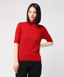 モイストリブ ハーフスリーブ プルオーバー