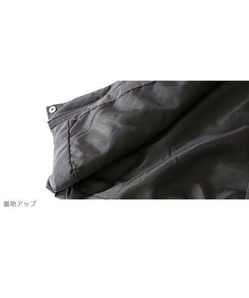 devirock(デビロック)の「ガールズ中綿コート(その他アウター・キッズ・ネイビー/チャコール/ラベンダー・110cm/100cm/120cm/130cm/140cm/150cm/160cm)」の7枚目の写真