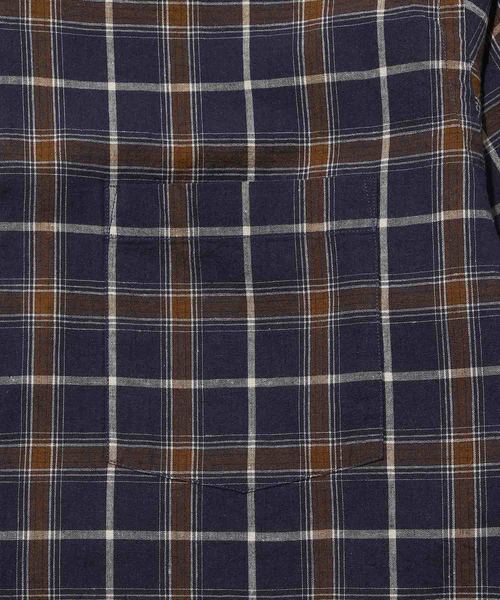 ADAM ET ROPE'(アダムエロペ)の「オーバーサイズ チェックシャツ(シャツ/ブラウス・メンズ・オレンジ/ブルー系その他/ベージュ系その他2・M/L)」の8枚目の写真