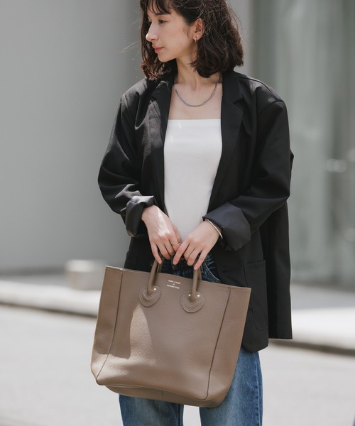 ✨極美品✨ヤングアンドオルセン トートバッグ M エンボスレザー A4可 黒 YOUNG&OLSEN The DRYGOODS STORE（ヤングアンドオルセン）の「YOUNG