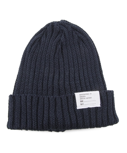 BEAUTY&YOUTH UNITED ARROWS(ビューティーアンドユースユナイテッドアローズ)の「<Racal> 2×2 RIB KNIT CAP/ニット帽(ニットキャップ/ビーニー・メンズ・ブラック/グレー/ネイビー/ベージュ/ワインレッド/イエロー・ONESIZE)」の5枚目の写真