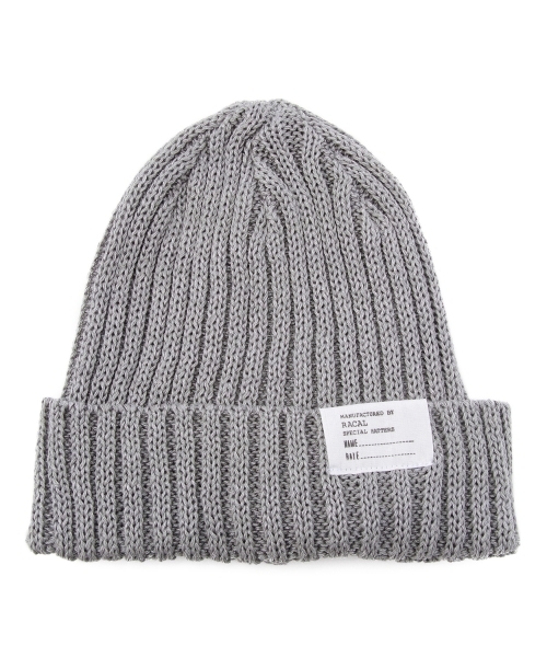 BEAUTY&YOUTH UNITED ARROWS(ビューティーアンドユースユナイテッドアローズ)の「<Racal> 2×2 RIB KNIT CAP/ニット帽(ニットキャップ/ビーニー・メンズ・ブラック/グレー/ネイビー/ベージュ/ワインレッド/イエロー・ONESIZE)」の3枚目の写真