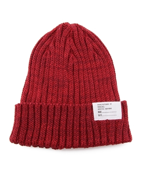 BEAUTY&YOUTH UNITED ARROWS(ビューティーアンドユースユナイテッドアローズ)の「<Racal> 2×2 RIB KNIT CAP/ニット帽(ニットキャップ/ビーニー・メンズ・ブラック/グレー/ネイビー/ベージュ/ワインレッド/イエロー・ONESIZE)」の6枚目の写真