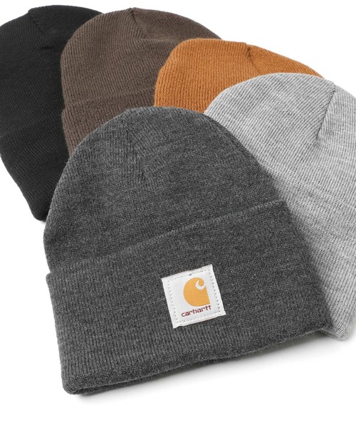 Carhartt（カーハート）の「【CARHARTT/カーハート】Acrylic Watch Hat/アクリルウォッチハット（ニットキャップ/ビーニー・メンズ・ホワイト/ブラック/ダークグリーン/ネイビー/ブラウン/グレー/ライム/オレンジ/ボルドー/ヘザーチャコール/ブラック×ホワイト/ブラウン系その他/ダークブラウン・FREE）」の6枚目の写真