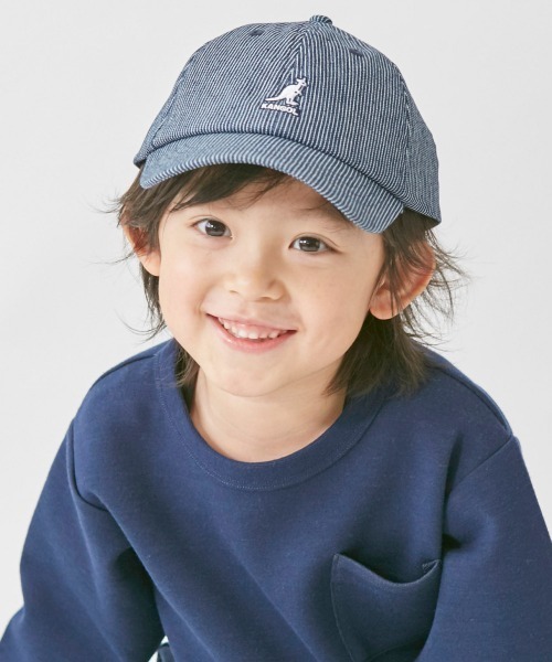 KANGOL(カンゴール)の「【KANGOL】Kids Washed Baseball / 【カンゴール】キッズ ウォッシュド ベースボールキャップ(キャップ・キッズ・ブルー系その他/ブラック/ネイビー/レッド/ホワイト/ベージュ・MEDIUM/LARGE/SMALL)」の5枚目の写真