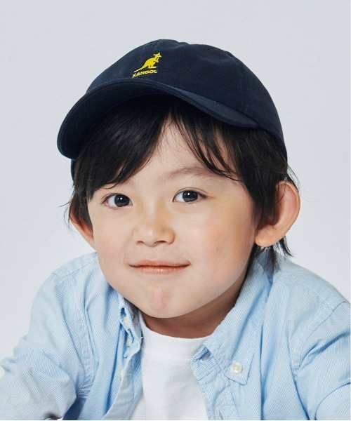 KANGOL(カンゴール)の「【KANGOL】Kids Washed Baseball / 【カンゴール】キッズ ウォッシュド ベースボールキャップ(キャップ・キッズ・ブルー系その他/ブラック/ネイビー/レッド/ホワイト/ベージュ・MEDIUM/LARGE/SMALL)」の4枚目の写真