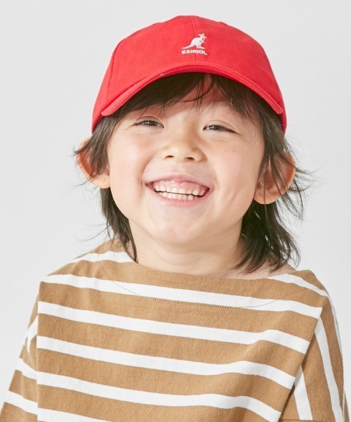 KANGOL(カンゴール)の「【KANGOL】Kids Washed Baseball / 【カンゴール】キッズ ウォッシュド ベースボールキャップ(キャップ・キッズ・ブルー系その他/ブラック/ネイビー/レッド/ホワイト/ベージュ・MEDIUM/LARGE/SMALL)」の6枚目の写真