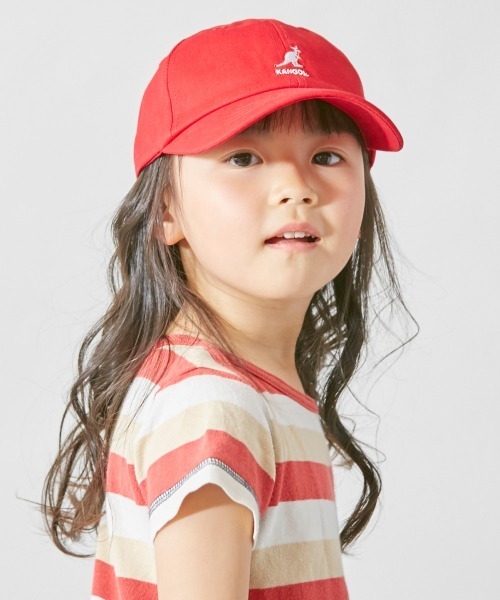 KANGOL(カンゴール)の「【KANGOL】Kids Washed Baseball / 【カンゴール】キッズ ウォッシュド ベースボールキャップ(キャップ・キッズ・ブルー系その他/ブラック/ネイビー/レッド/ホワイト/ベージュ・MEDIUM/LARGE/SMALL)」の9枚目の写真