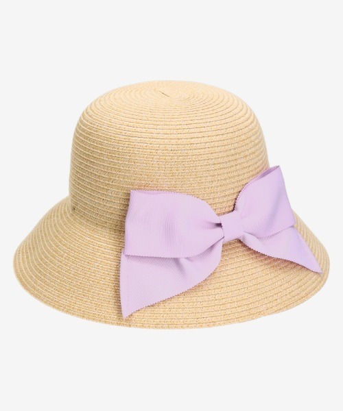 milsa(ミルサ)の「【ミルサ】MK Washable Bd Ribbon Cape/洗えるUVカットハット サイズ展開(ハット・キッズ・ライトグリーン/ピンク/イエロー/パープル/ブラウン/ベージュ/ネイビー/ピンク系/オフホワイト・54cm/52cm)」の13枚目の写真
