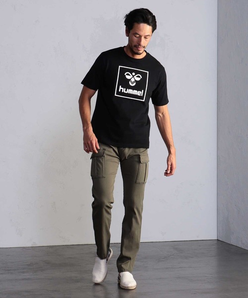 MEN'S BIGI(メンズビギ)の「ハイパワーストレッチ ヘリンボーンカーゴパンツ(カーゴパンツ・メンズ・ベージュ/カーキ・04/02/03/01)」の8枚目の写真