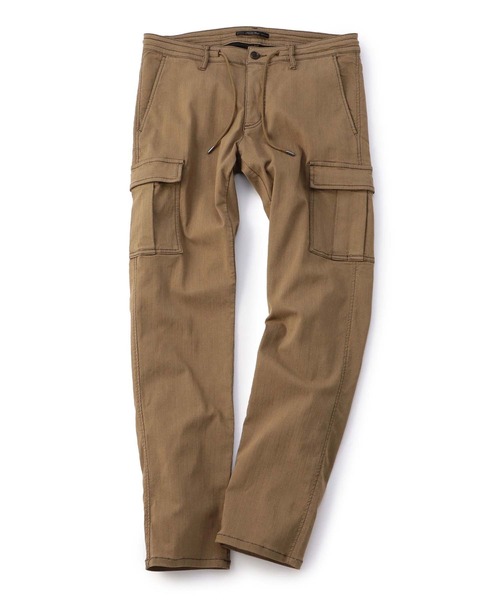 MEN'S BIGI(メンズビギ)の「ハイパワーストレッチ ヘリンボーンカーゴパンツ(カーゴパンツ・メンズ・ベージュ/カーキ・04/02/03/01)」の12枚目の写真