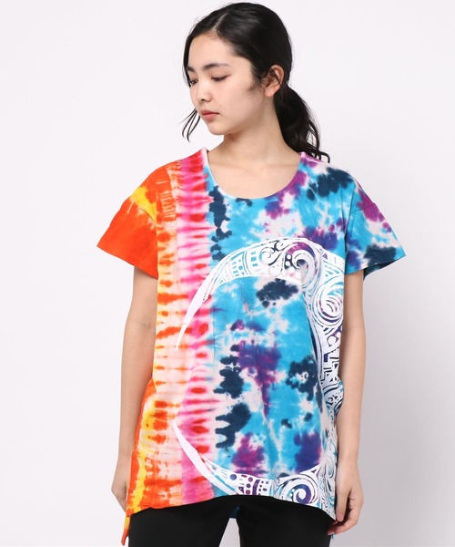 チャイハネ（チャイハネ）の「【チャイハネ】タイダイエスニックTシャツ（Tシャツ/カットソー・レディース・その他1/その他2/その他3/その他4/その他5・FREE）」の3枚目の写真