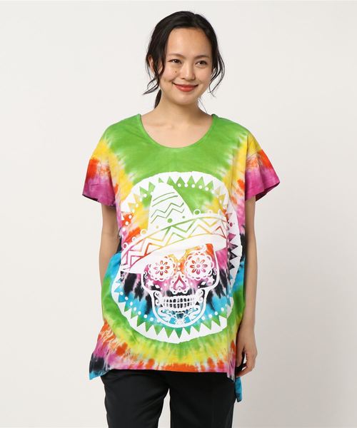 チャイハネ（チャイハネ）の「【チャイハネ】タイダイエスニックTシャツ（Tシャツ/カットソー・レディース・その他1/その他2/その他3/その他4/その他5・FREE）」の8枚目の写真