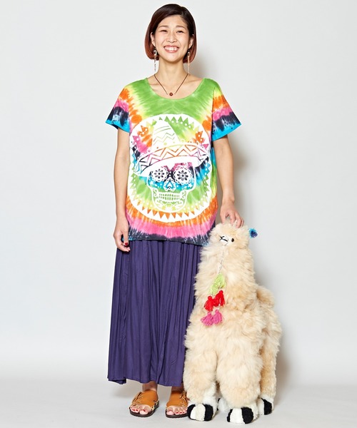 チャイハネ（チャイハネ）の「【チャイハネ】タイダイエスニックTシャツ（Tシャツ/カットソー・レディース・その他1/その他2/その他3/その他4/その他5・FREE）」の14枚目の写真