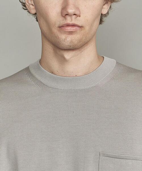 BEAUTY&YOUTH UNITED ARROWS（ビューティーアンドユースユナイテッドアローズ）の「BY シルクコットン 1POC Tシャツ（Tシャツ/カットソー・メンズ・ライトピンク/ライトグレー/ダークグリーン・X-LARGE/LARGE/MEDIUM/SMALL）」の5枚目の写真