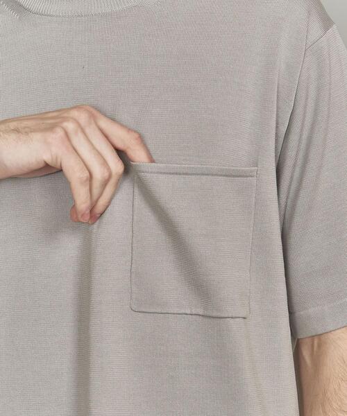 BEAUTY&YOUTH UNITED ARROWS（ビューティーアンドユースユナイテッドアローズ）の「BY シルクコットン 1POC Tシャツ（Tシャツ/カットソー・メンズ・ライトピンク/ライトグレー/ダークグリーン・X-LARGE/LARGE/MEDIUM/SMALL）」の4枚目の写真